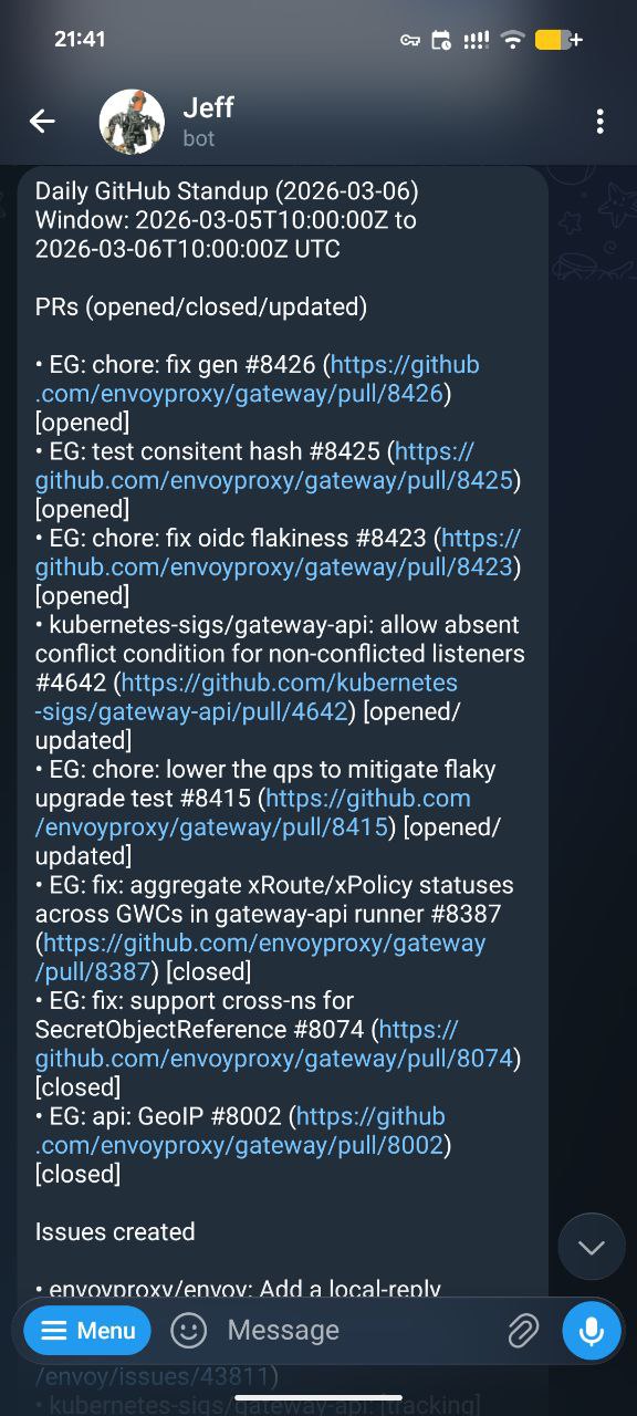Github Standup 自动投递